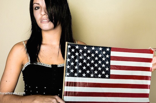 Woman-American-Flag-Usa-Liberty